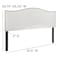 Flash Furniture Headboard, Queen Size, White Fabric HG-HB1707-Q-W-GG - alternate 7